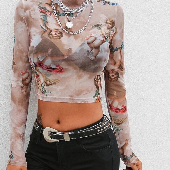 cupid mesh top